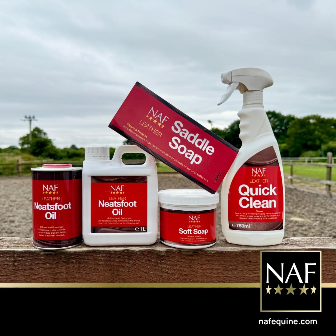 NAF Leather Neatsfoot Oil - Deep Conditioning for Leather Tack | 500ml 3