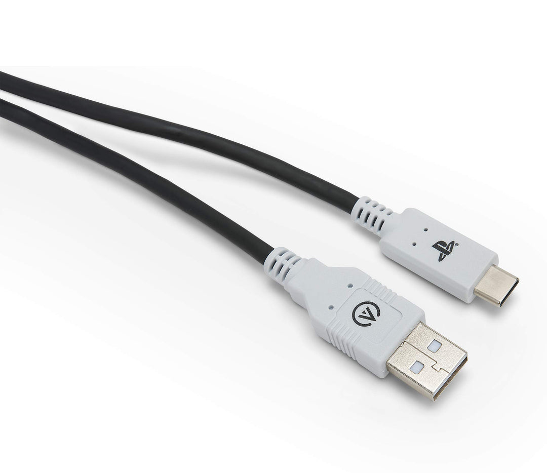 PowerA USB-C Charging Cable for PlayStation 5 DualSense Controller - 10ft with Velcro Strap