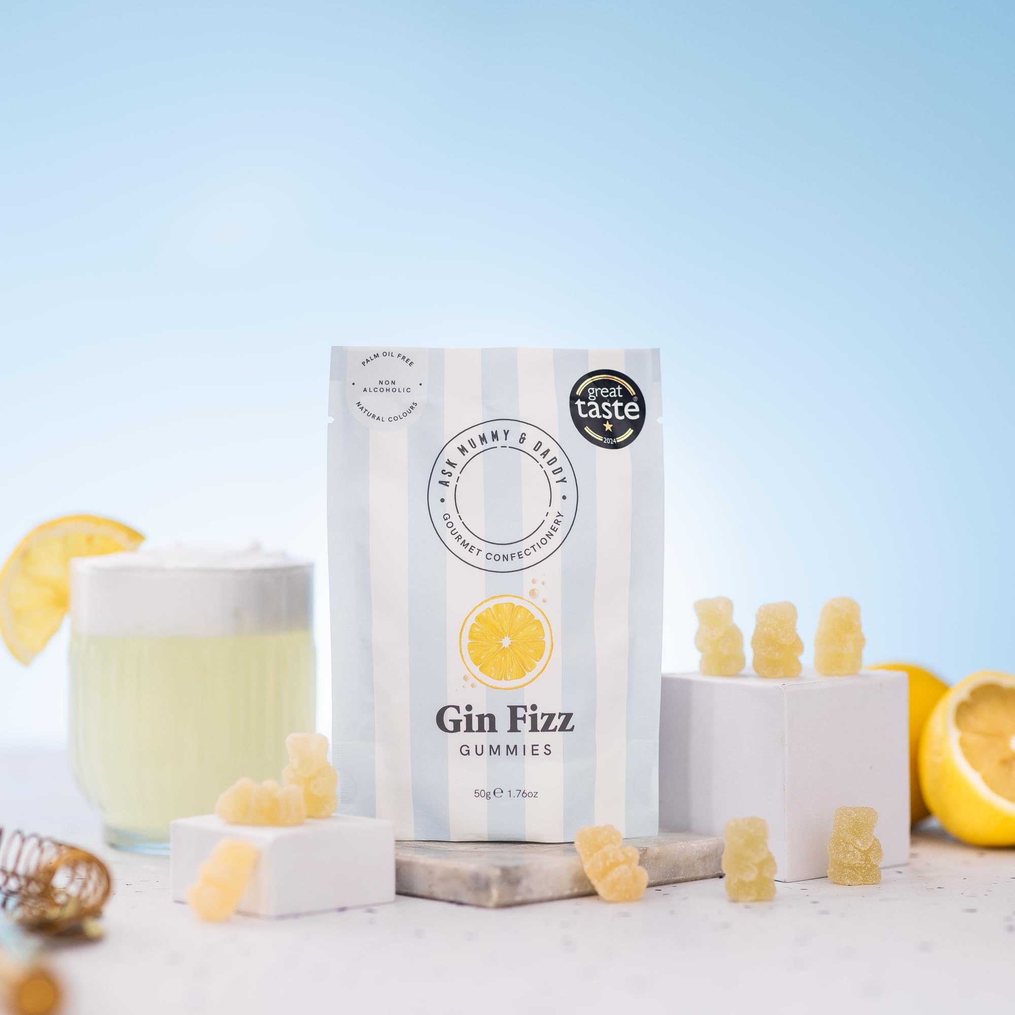 Ask Mummy & Daddy Gin Fizz Pouch - 50g | Dairy Free | Gluten Free 2
