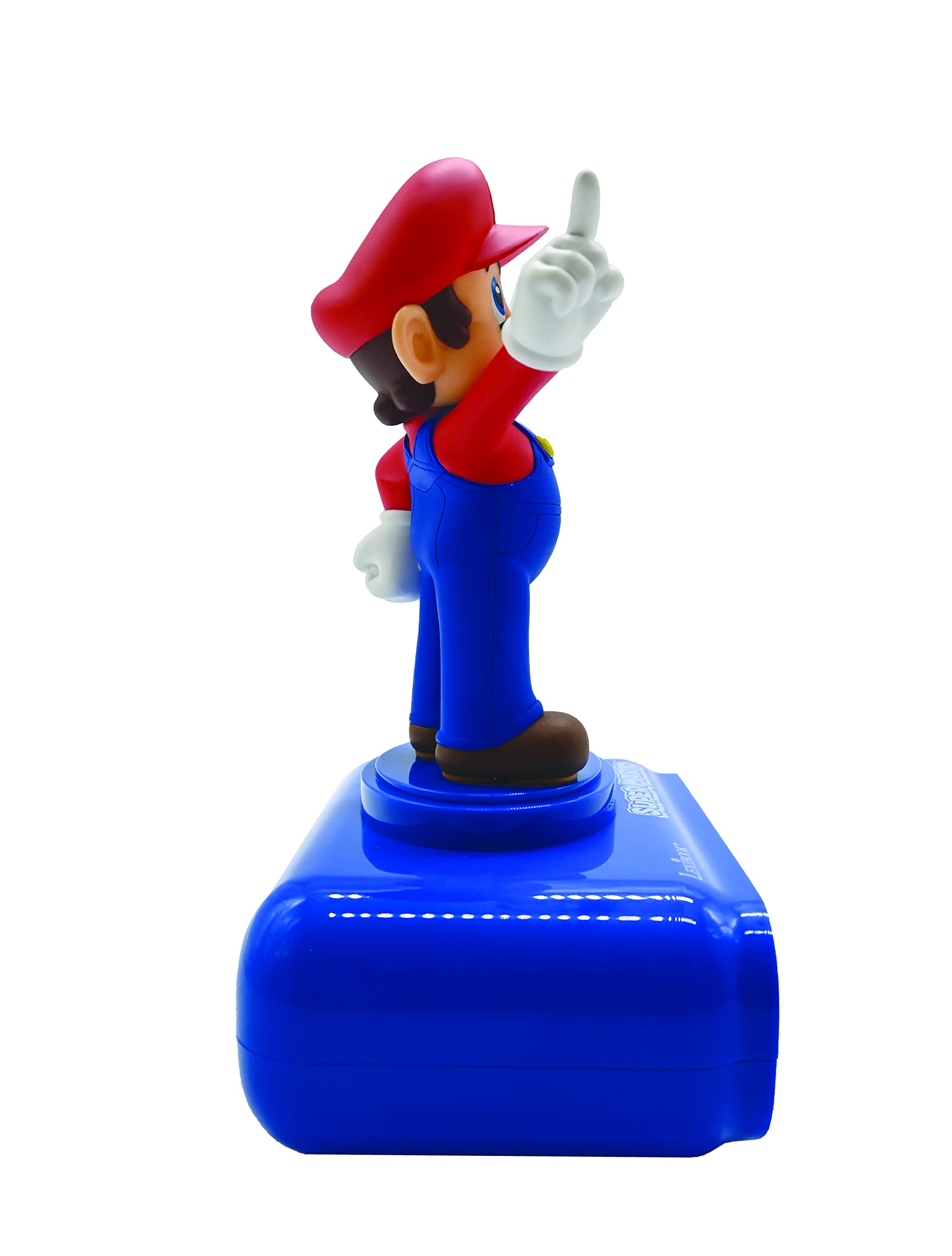 Super Mario - Nintendo Digital Alarm Clock with Sound Effects - Blue/Red