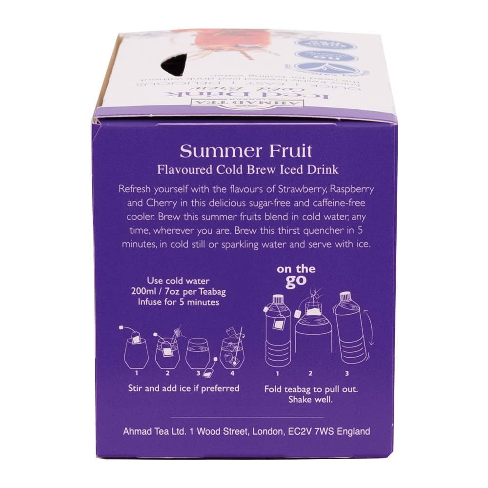 Ahmad Tea - Summer Fruits Cold Brew Infusion Tea - 20 Teabag Sachets
