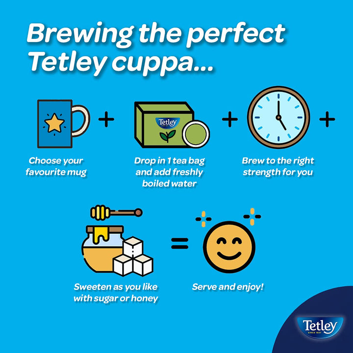 Tetley Decaf Green Tea - Pack of 300 Bags, 600 Gram (Pack of 6)