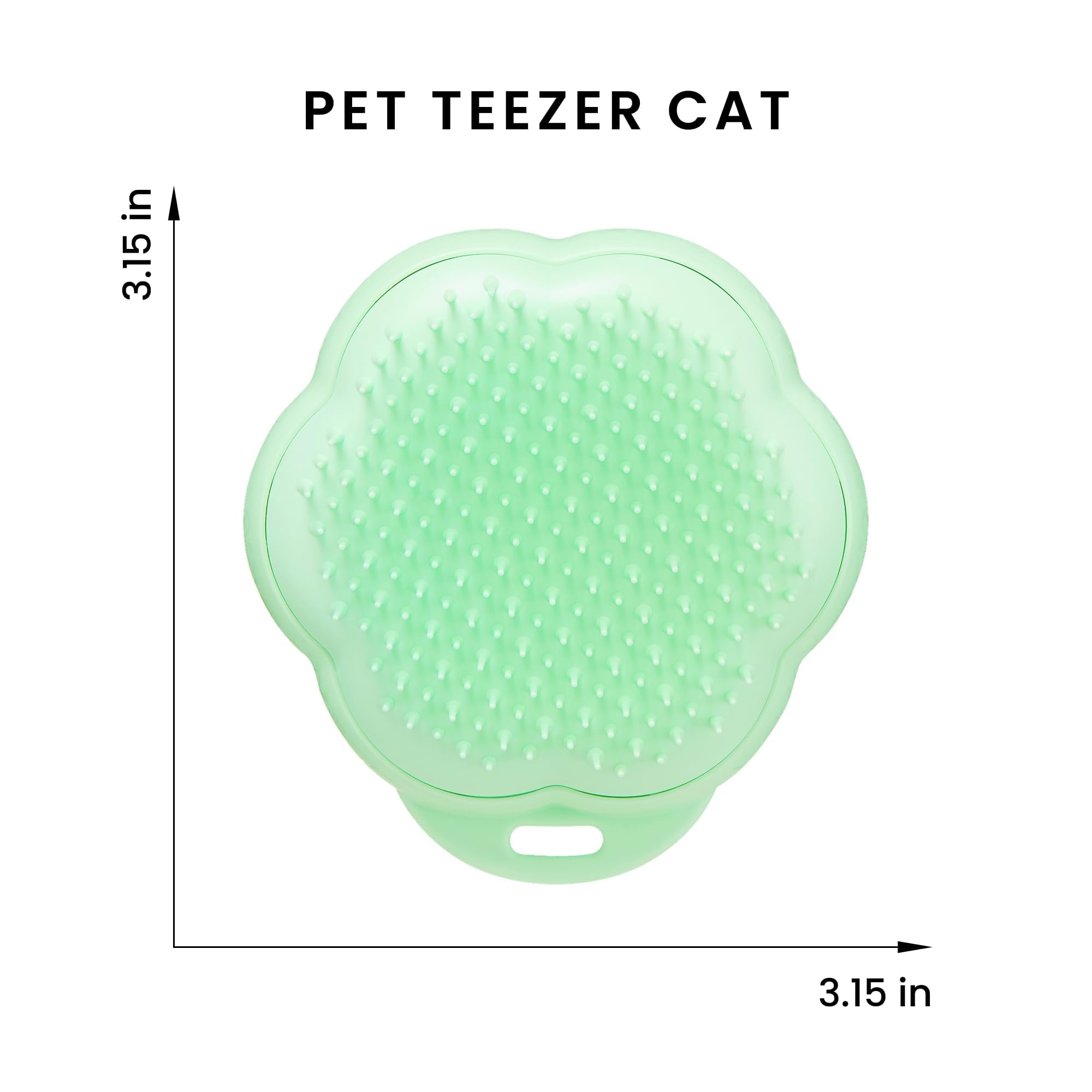 Tangle Teezer Pet Teezer Cat Brush - For Short to Medium Fur | Green Plastic 7