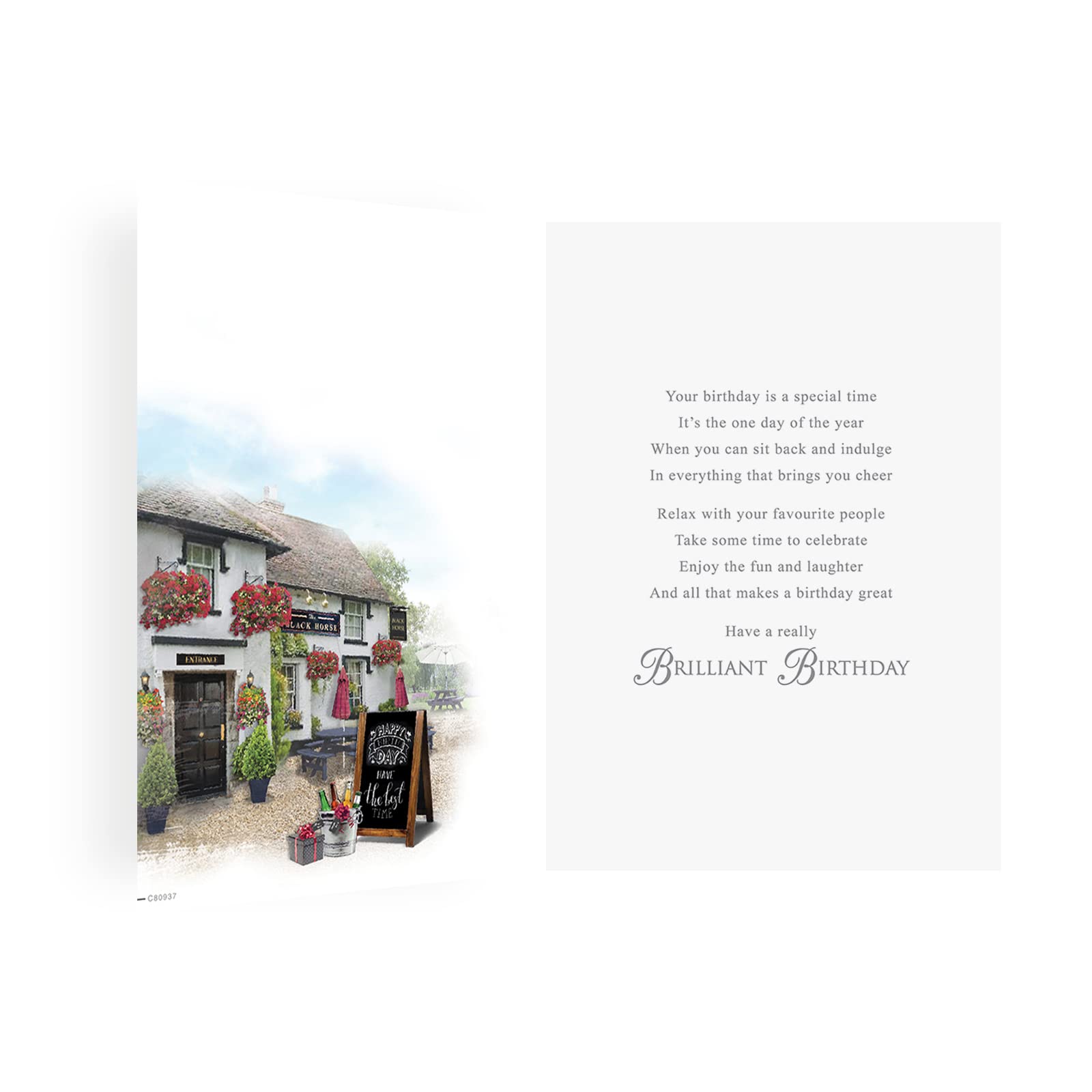 Regal Publishing Traditional Birthday Card for Son In Law | 9 x 6 Inches | Blue