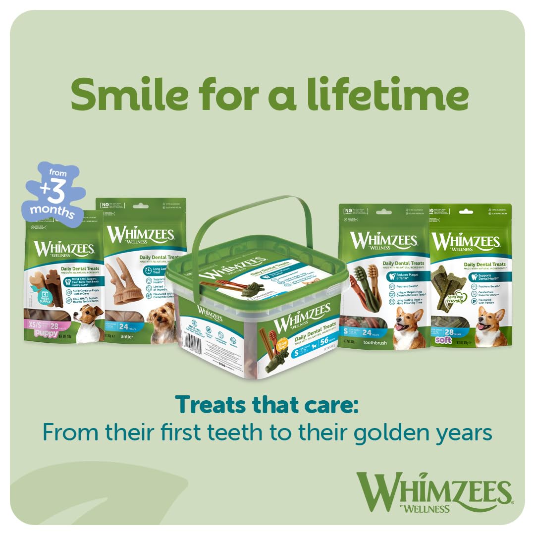WHIMZEES Stix S Monthly Fund Dental Sticks for Small Dogs | 30 Count | Vegetarian 7