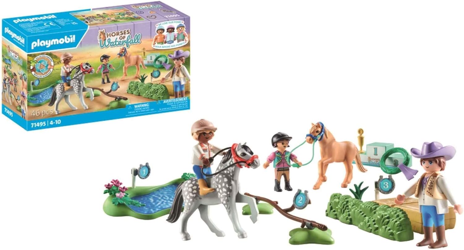 Playmobil 71495 Horses of Waterfall: Pony Tournament Playset for Ages 4+ 1