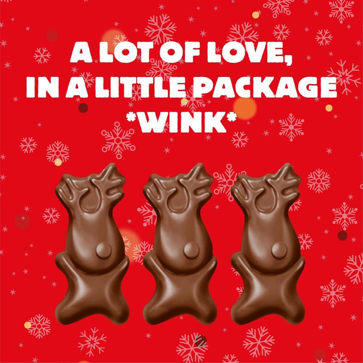 Maltesers - Milk Chocolate Reindeer Christmas Gift Box, 32 Pack Festive Stocking Filler