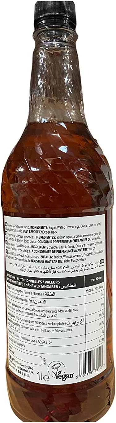 Sweetbird - Kürbisgewürzsirup (1 Liter)