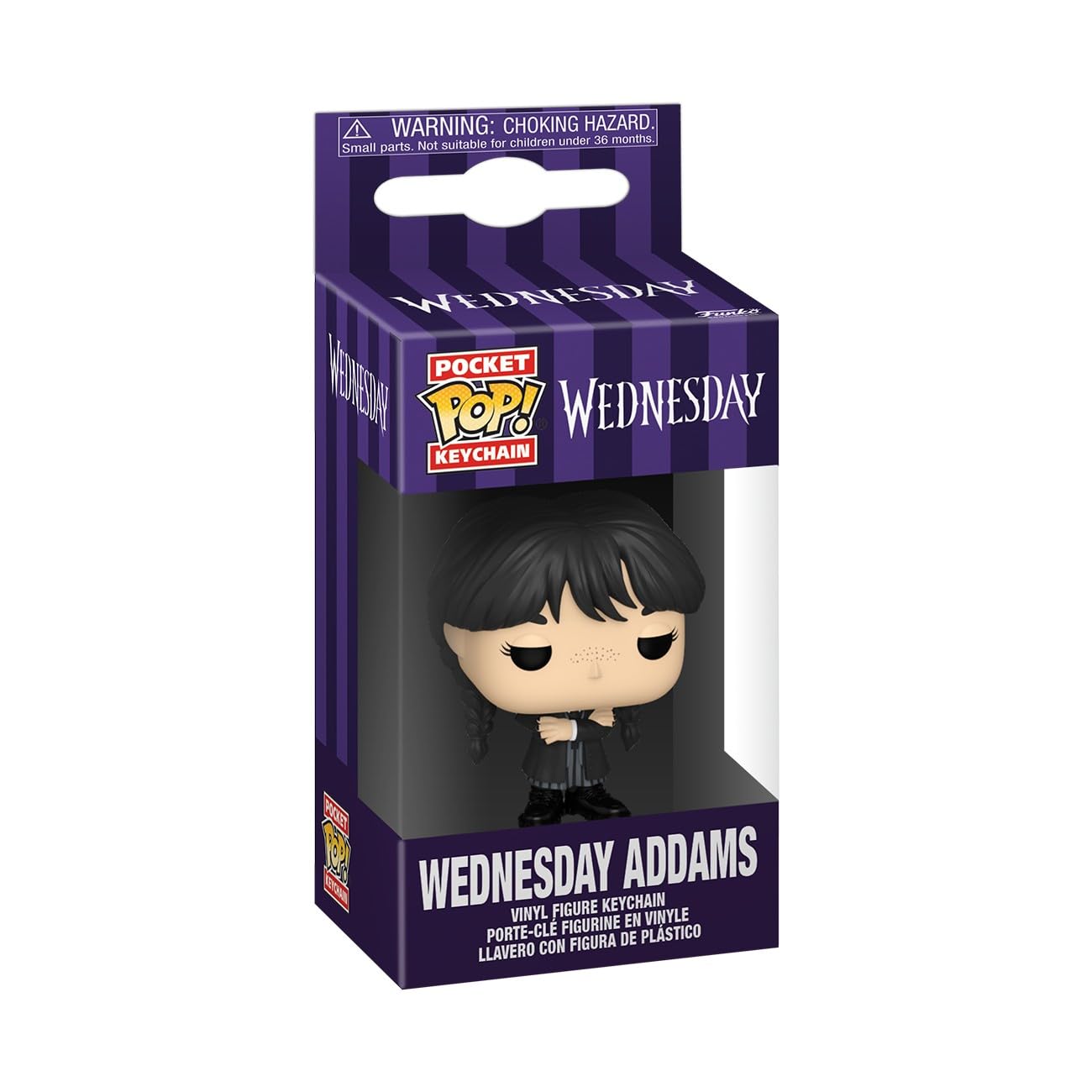 Funko Pop! Keychain - Wednesday - Mini Vinyl Figure | 4.63-in Tall | Multicolor
