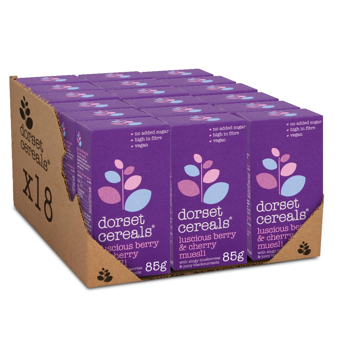 Dorset Cereals Berries & Cherries Granola - 18 Pack | 85g Portions 1