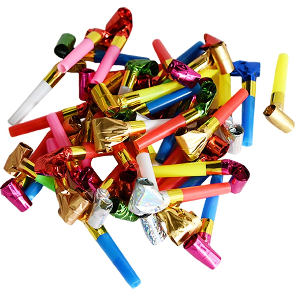 Ram Party Blowers 40-Pack - Colorful Noisemakers for Birthday, Wedding & Celebration Events 2