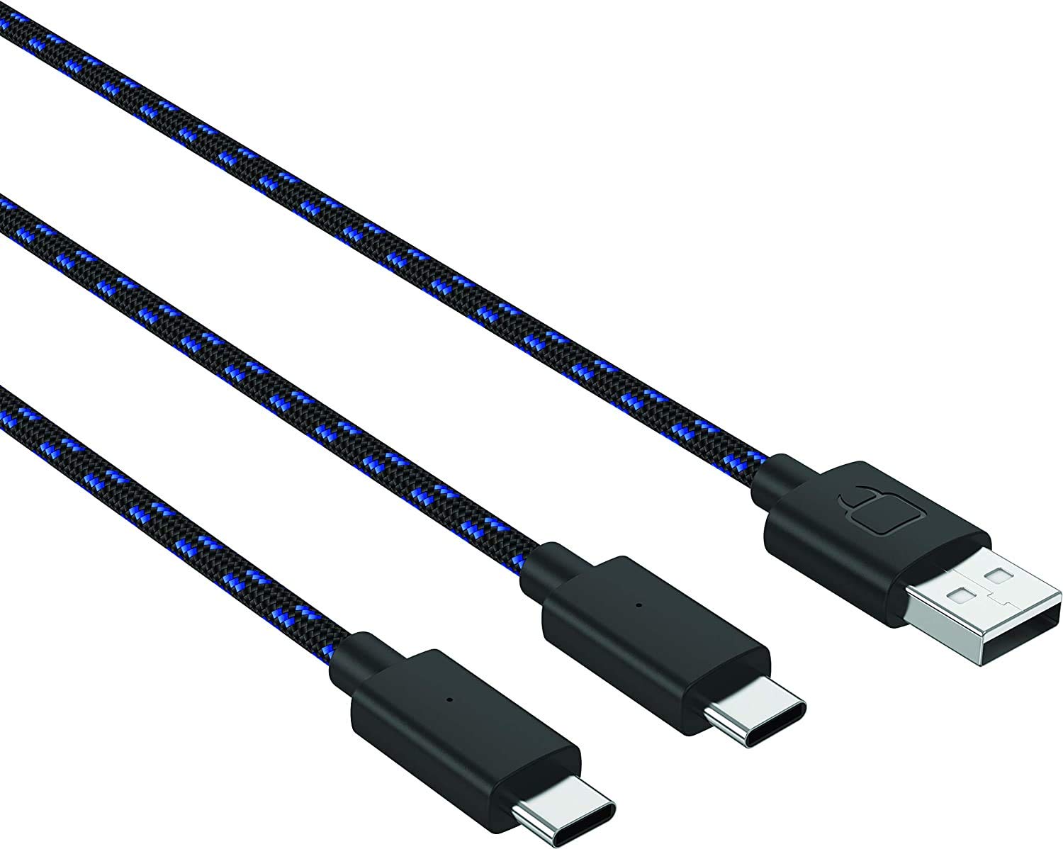 Venom Dual Play & Charge Cable - 3m Braided USB-C for PS5 | Charges 2 Controllers Simultaneously 2