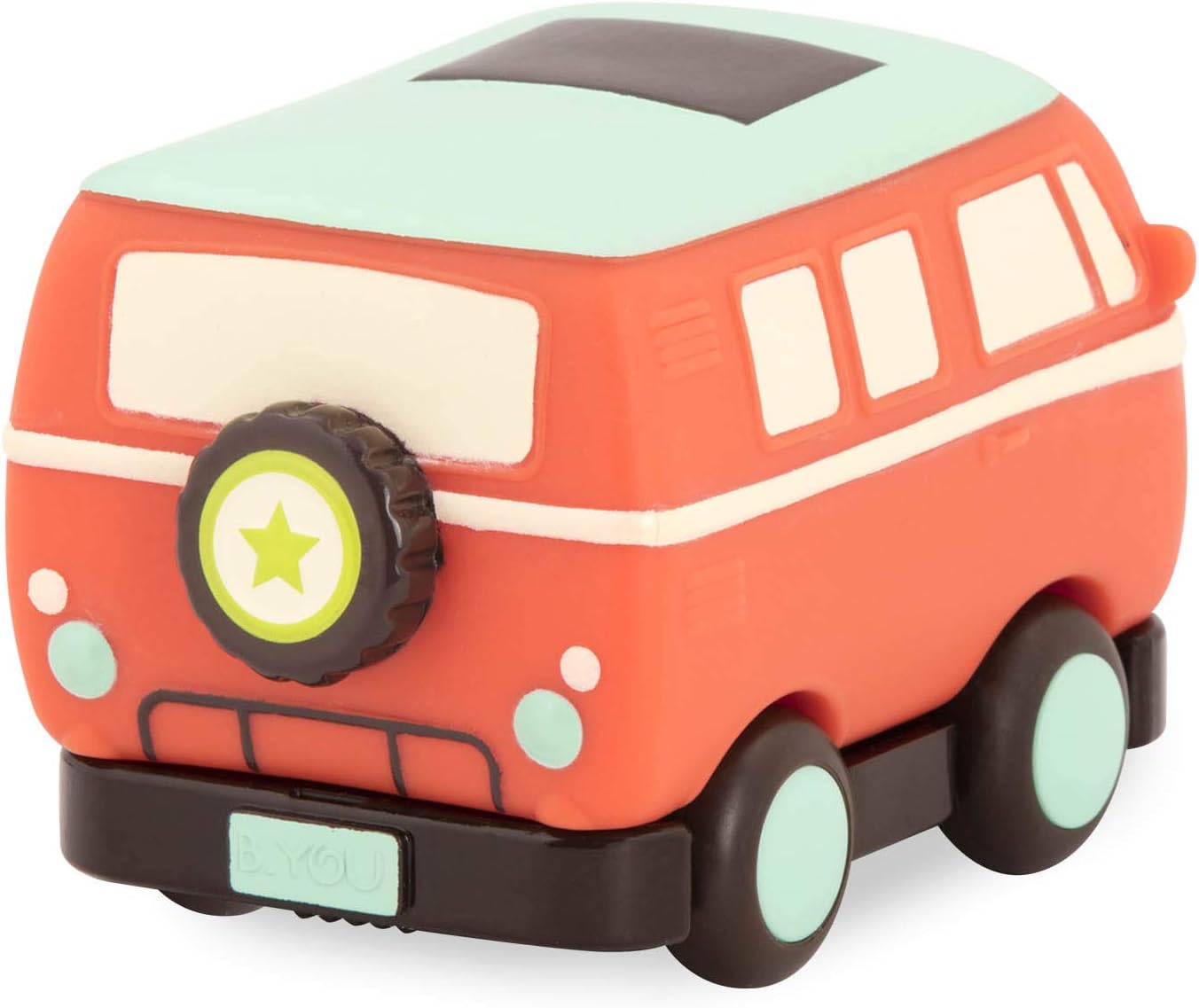 B. Toys Mini Pull-Back Vehicles Set - 3-Pack Friction Cars for Toddlers 12 Months+ 2
