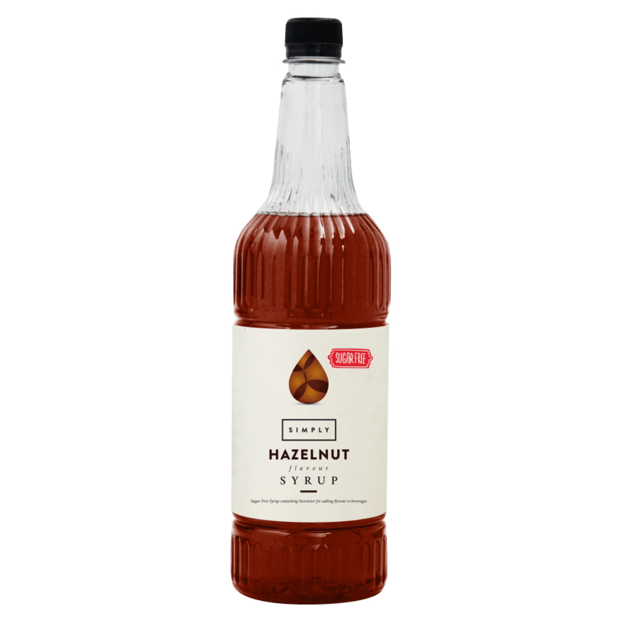 Simply Sugar Free Hazelnut Syrup - Low Calorie, Vegan, Nut Free | 1 l Liquid 1