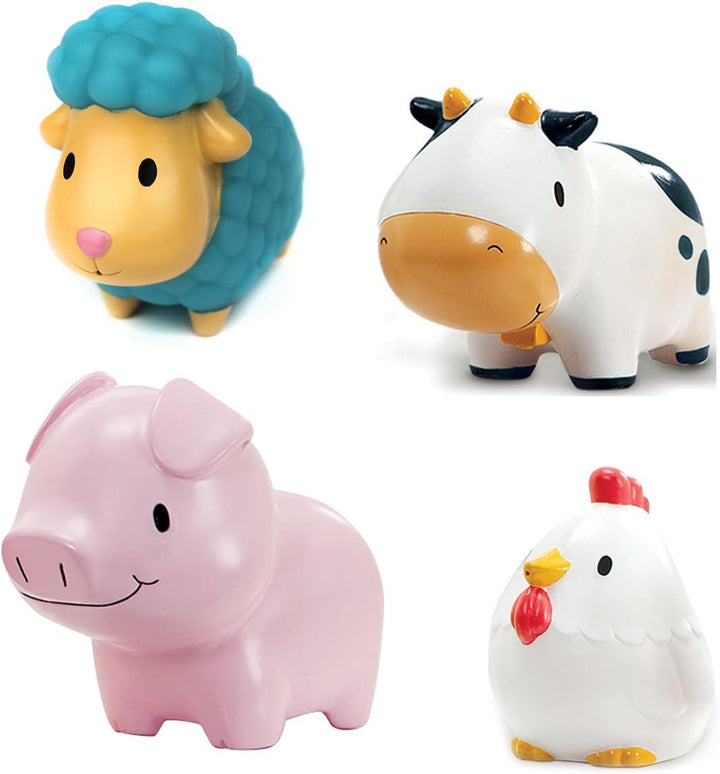 Munchkin Floating Farm Animal Bath Squirt Toys - 4 Pack for Babies & Toddlers