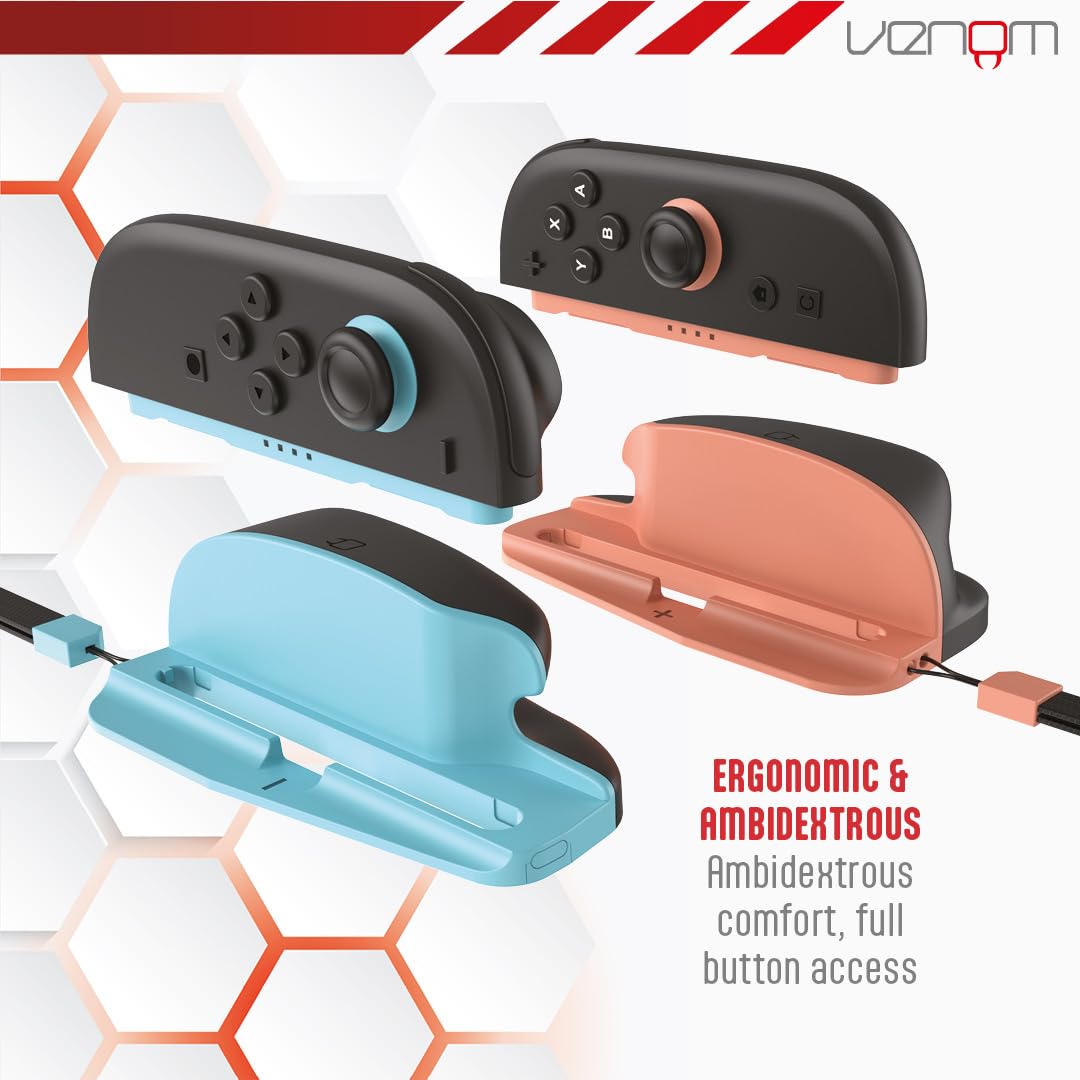 Venom Nintendo Switch 2 Joy-Con Mouse Mode Converters Twin Pack with Wrist Straps 10