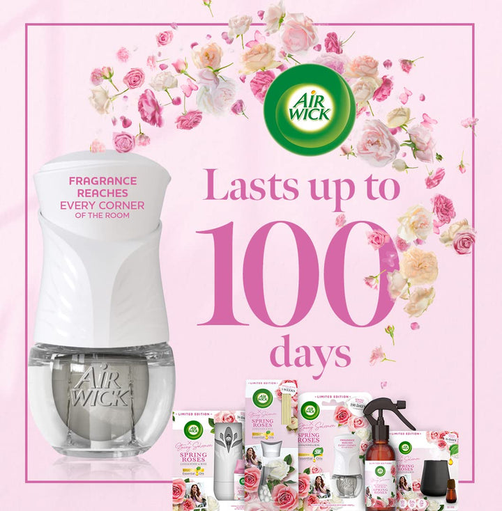 Air Wick - Spring Roses Plug-in Air Freshener Refill - 19ml Pack of 6