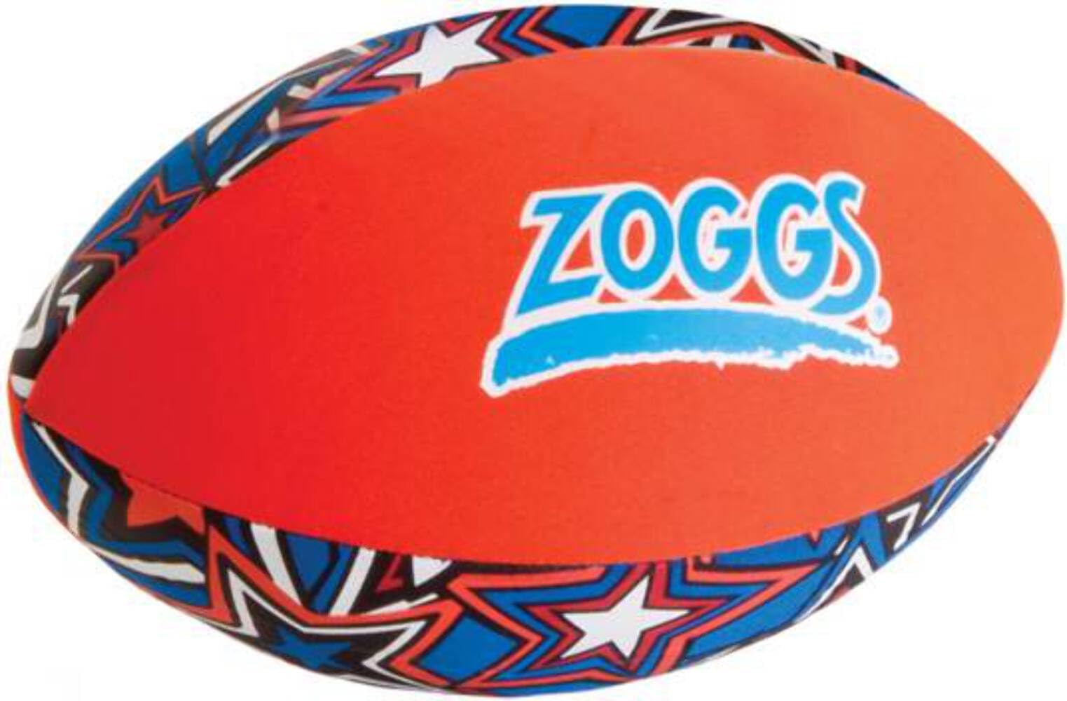 Zoggs Kid's Safe Neoprene Aqua Ball - Orange/Blue Star Print | Floats | Ages 3+ 1