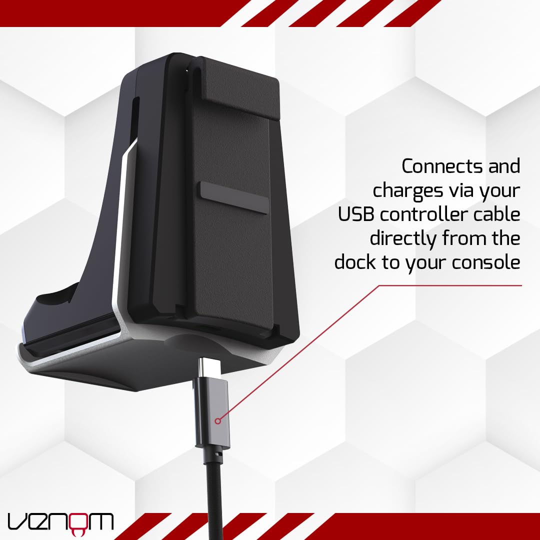 Venom PS5 Stealth Charging Dock and Headset Mount for PlayStation 5 11