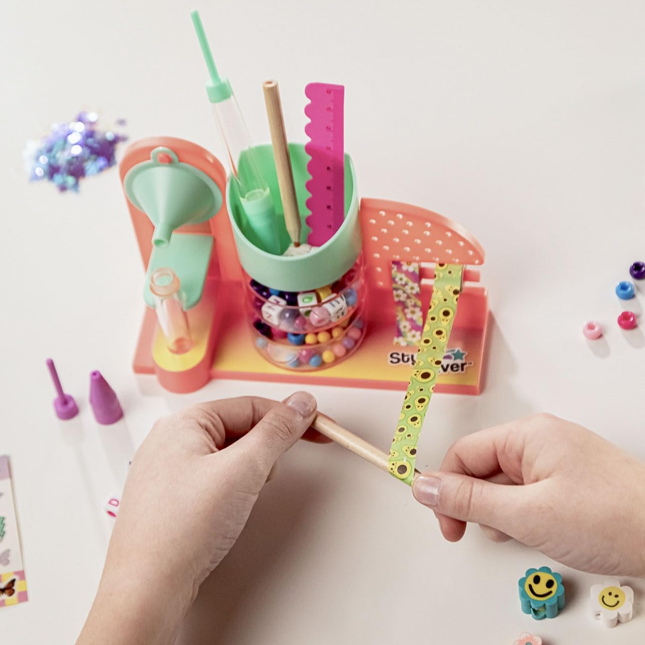 Canal Toys Mini Stationery Factory Set - Create & Customize Pens, Pencils & Notebooks 16