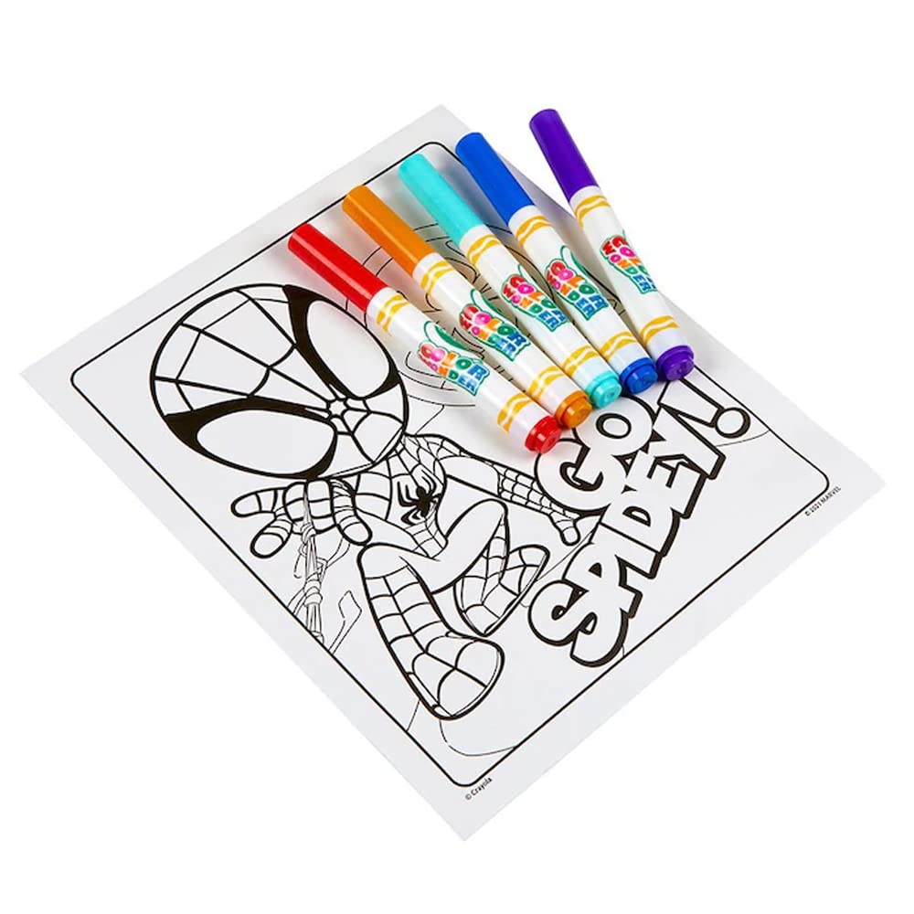 CRAYOLA Color Wonder – Marvel Spidey und seine erstaunlichen Freunde – Sauberes Malset 8