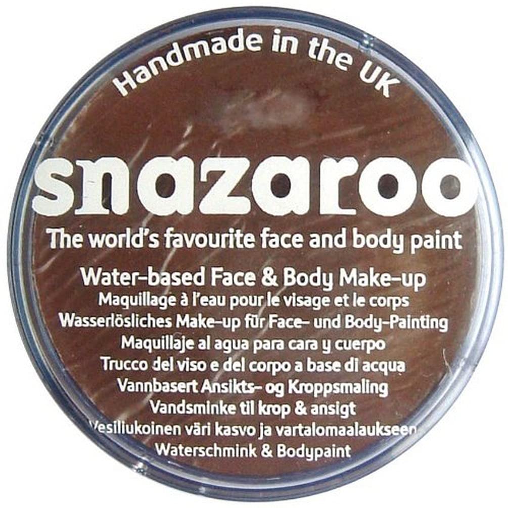 Snazaroo – Klassische Gesichts- und Körperfarbe (18 ml) – Dunkelbraun