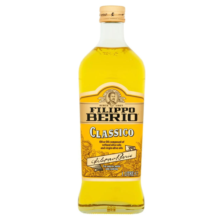 Filippo Berio Classico Olive Oil (1 Litre Glass Bottle)