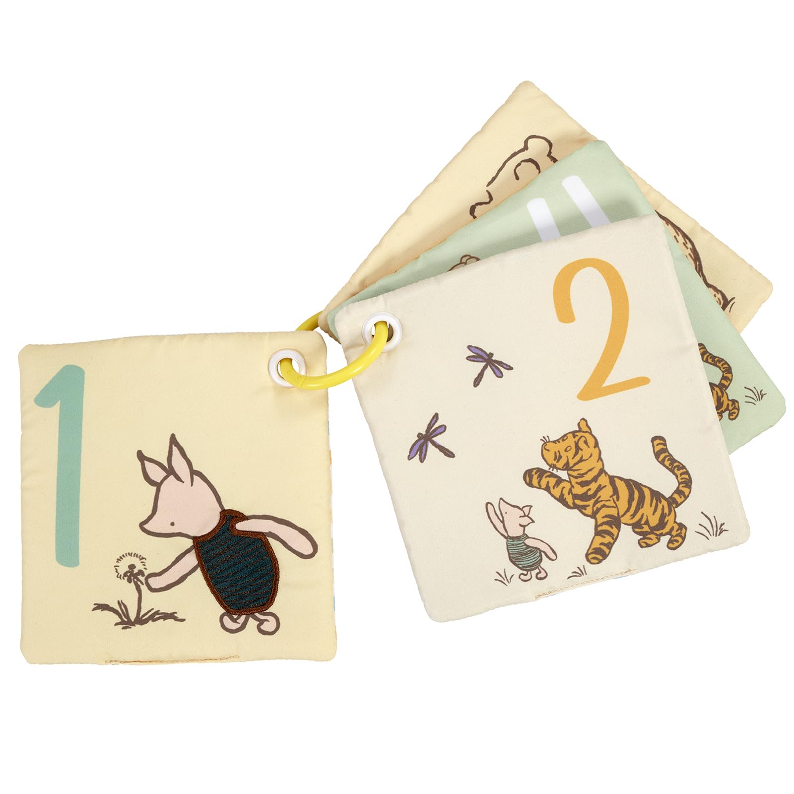 Rainbow Designs Disney Winnie the Pooh Baby Cloth Book - Touch and Feel Sensory Toy for 0-10 Years 2