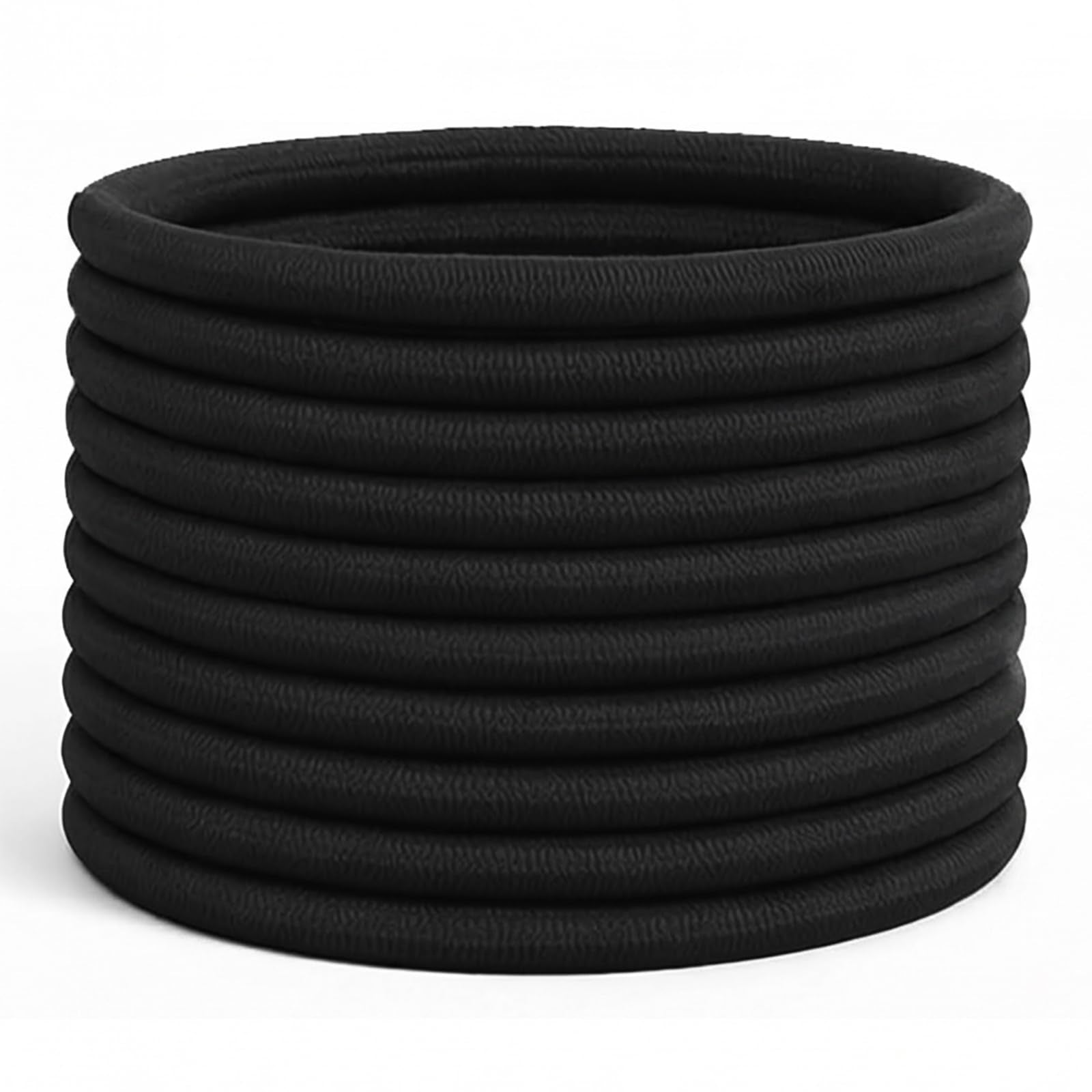 Muexoee Hair Bobbles - 10 Pack Durable Metal-Free Nylon Ponytail Holders for All Hair Types