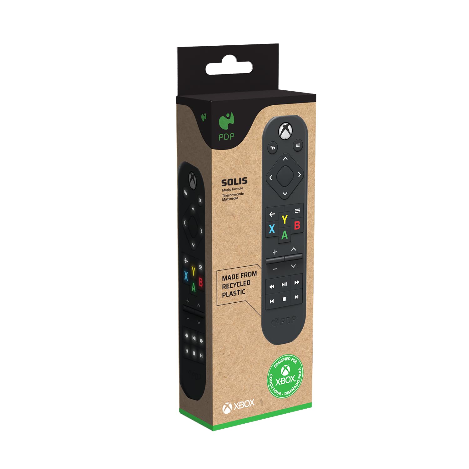 PDP Solis Media Remote for Xbox - Solar-Powered with USB-C Charging 3