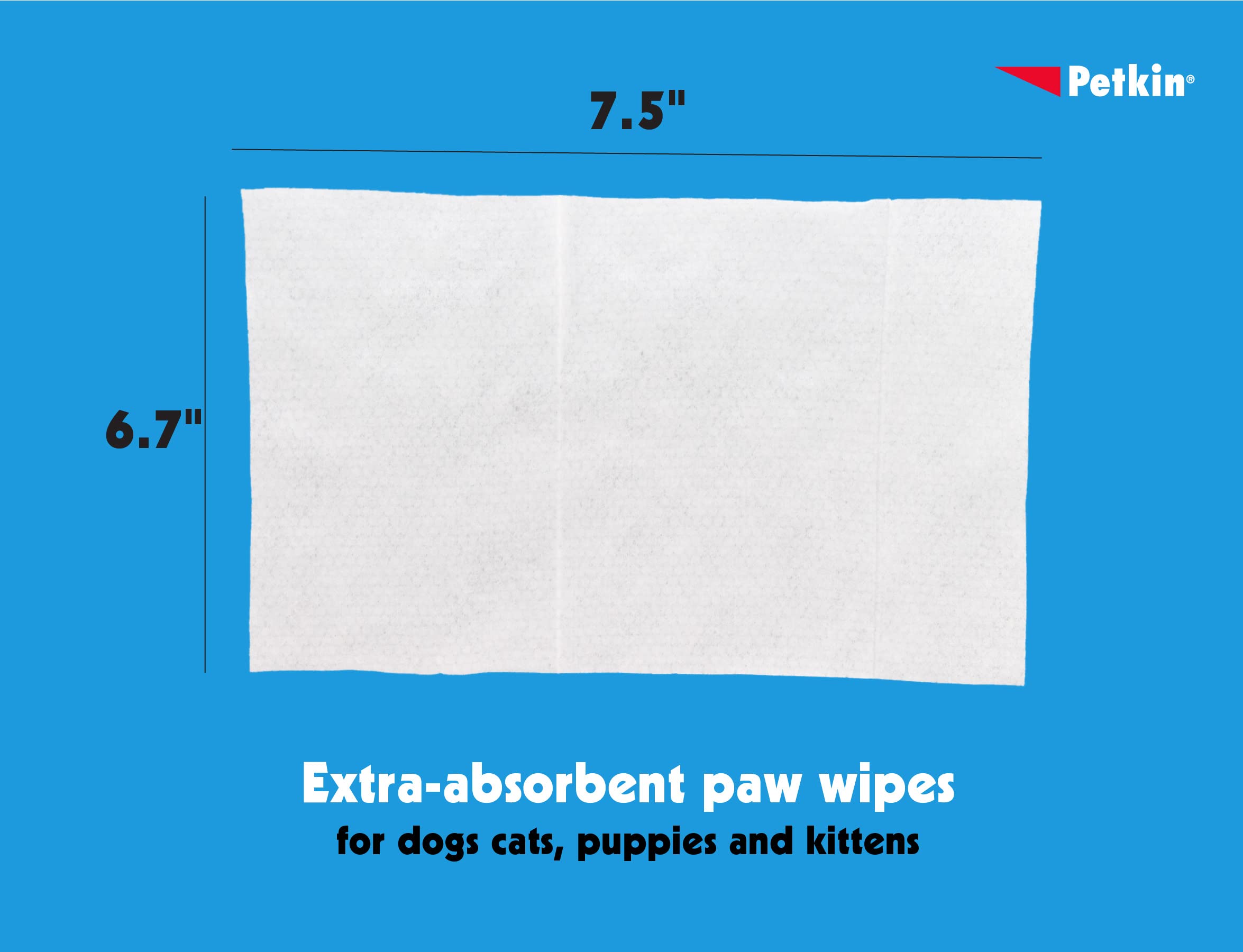 Petkin Paw Wipes - Extra Soft & Strong Aloe Vera Formula for Daily Paw Care | 100 Count 5
