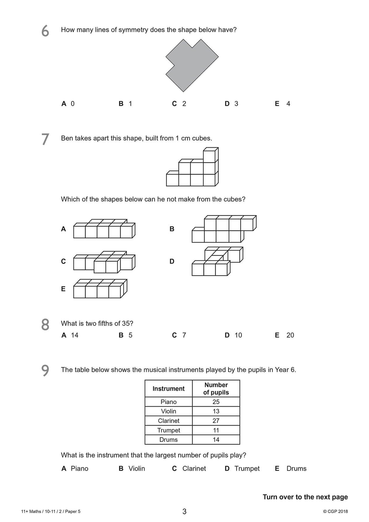 CGP Books 11+ GL Maths Practice Papers Pack 2 - Ages 10-11 | 76 Pages | Paperback 4