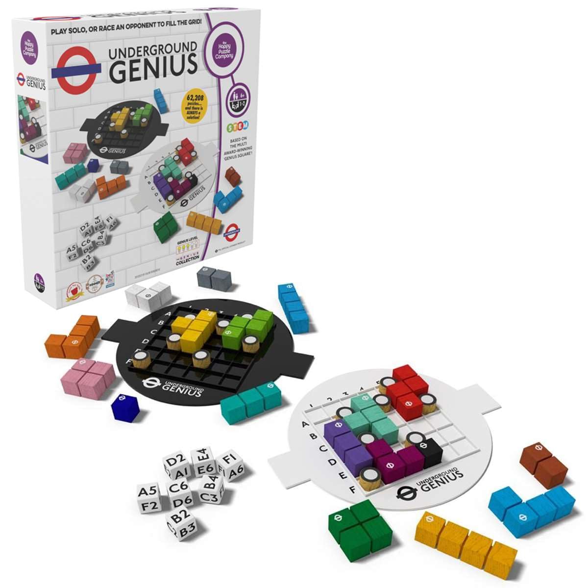 The Happy Puzzle Company Underground Genius - Official TfL Puzzle Game for Ages 7+ 1