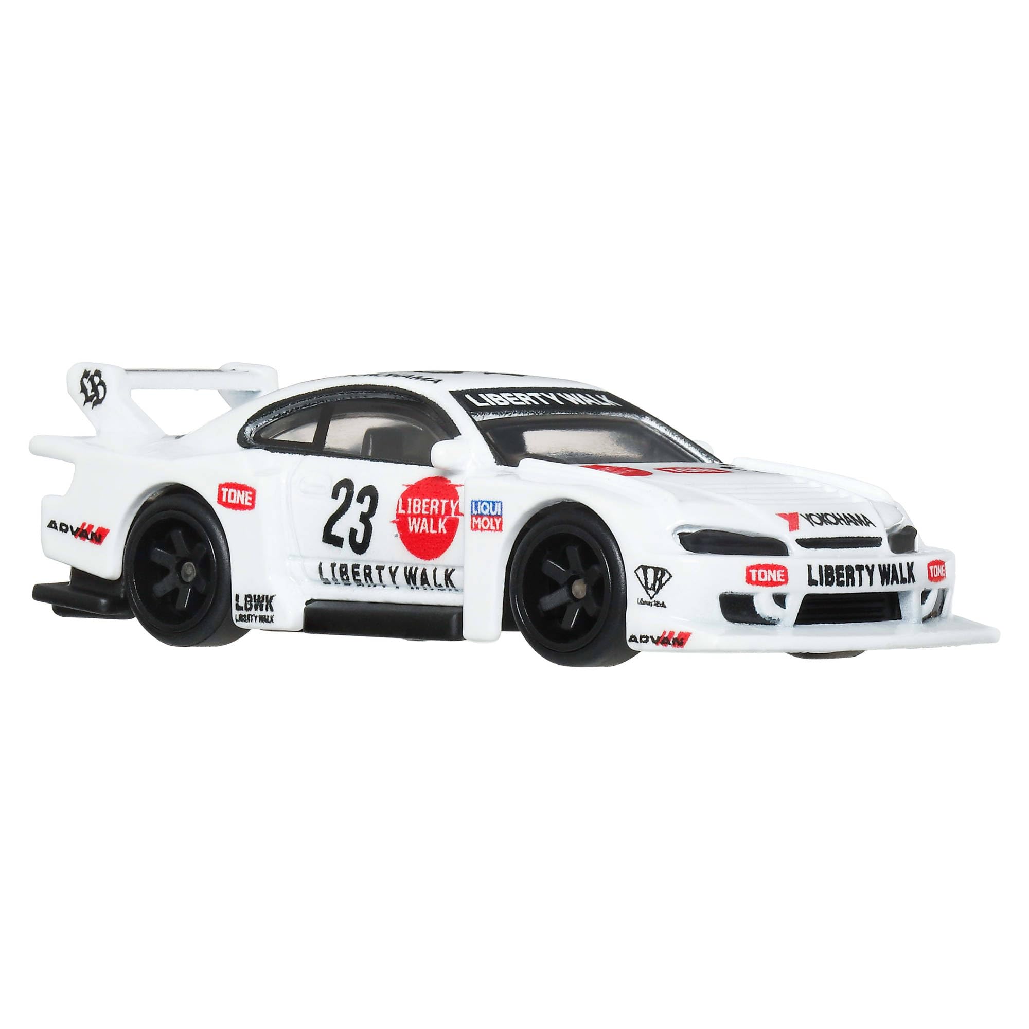 Hot Wheels Premium Car Culture LB-Super Silhouette Nissan Silvia (S15) - 1:64 Scale Die-Cast Car | Metal/Metal Body | Real Riders Tires 6