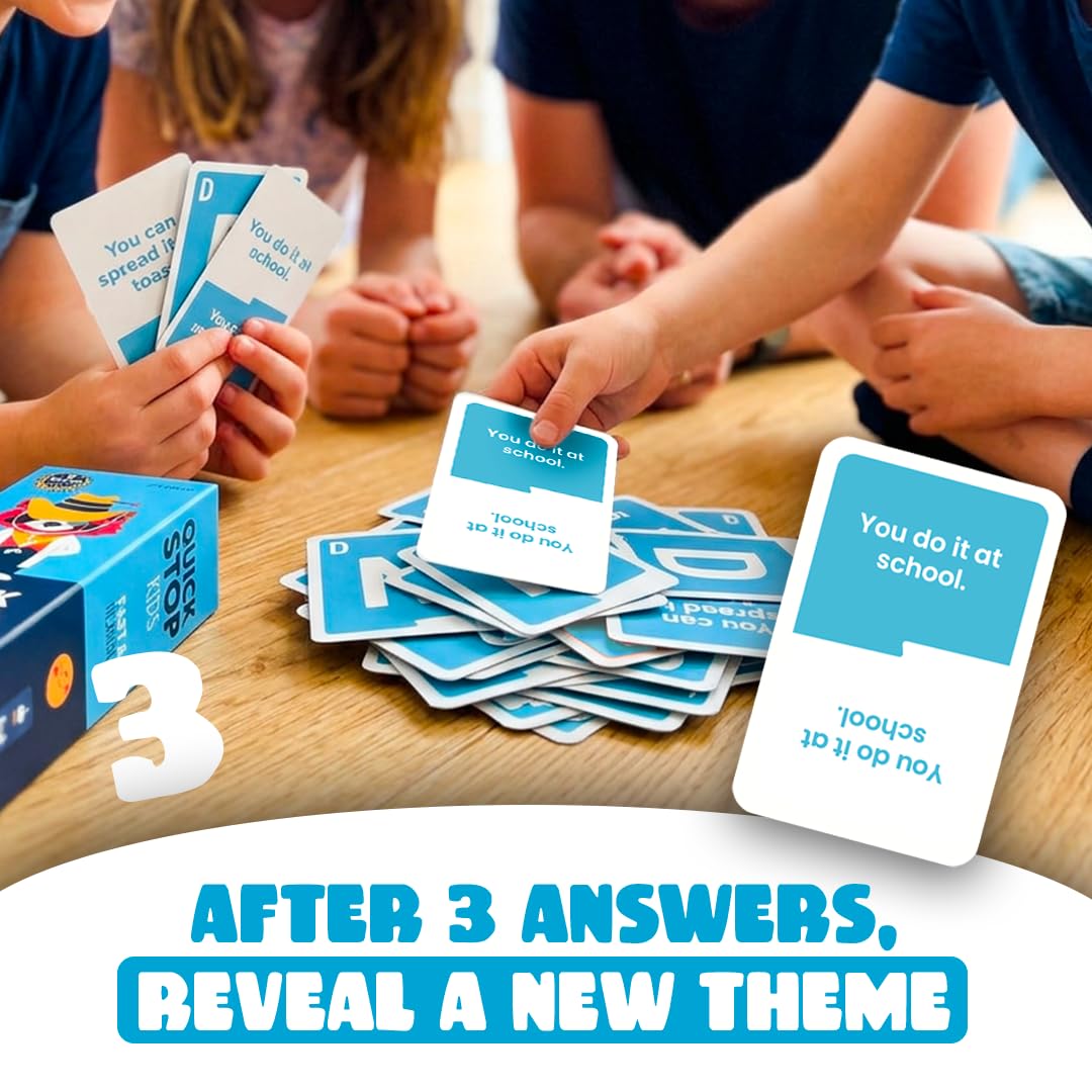 ATM Gaming Quickstop Kids - Fast-Paced Family Card Game | Ages 7+ | 2-7 Players | 15-30 Min Playtime 5