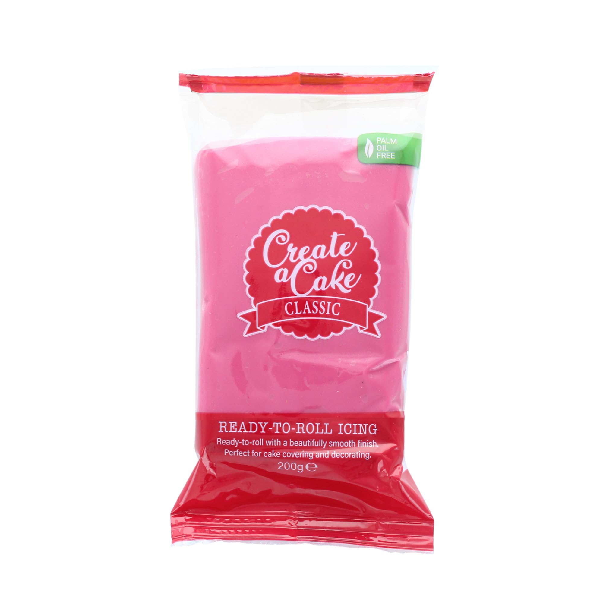Create A Cake Ready To Roll Icing - Pink Fondant Sugar Paste for Decorating | 200g 7