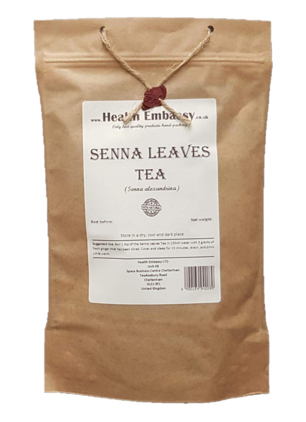 Health Embassy Senna Leaves Tea (Senna alexandrina) - Laxative Support | 50g Dried Herbal Tea 1