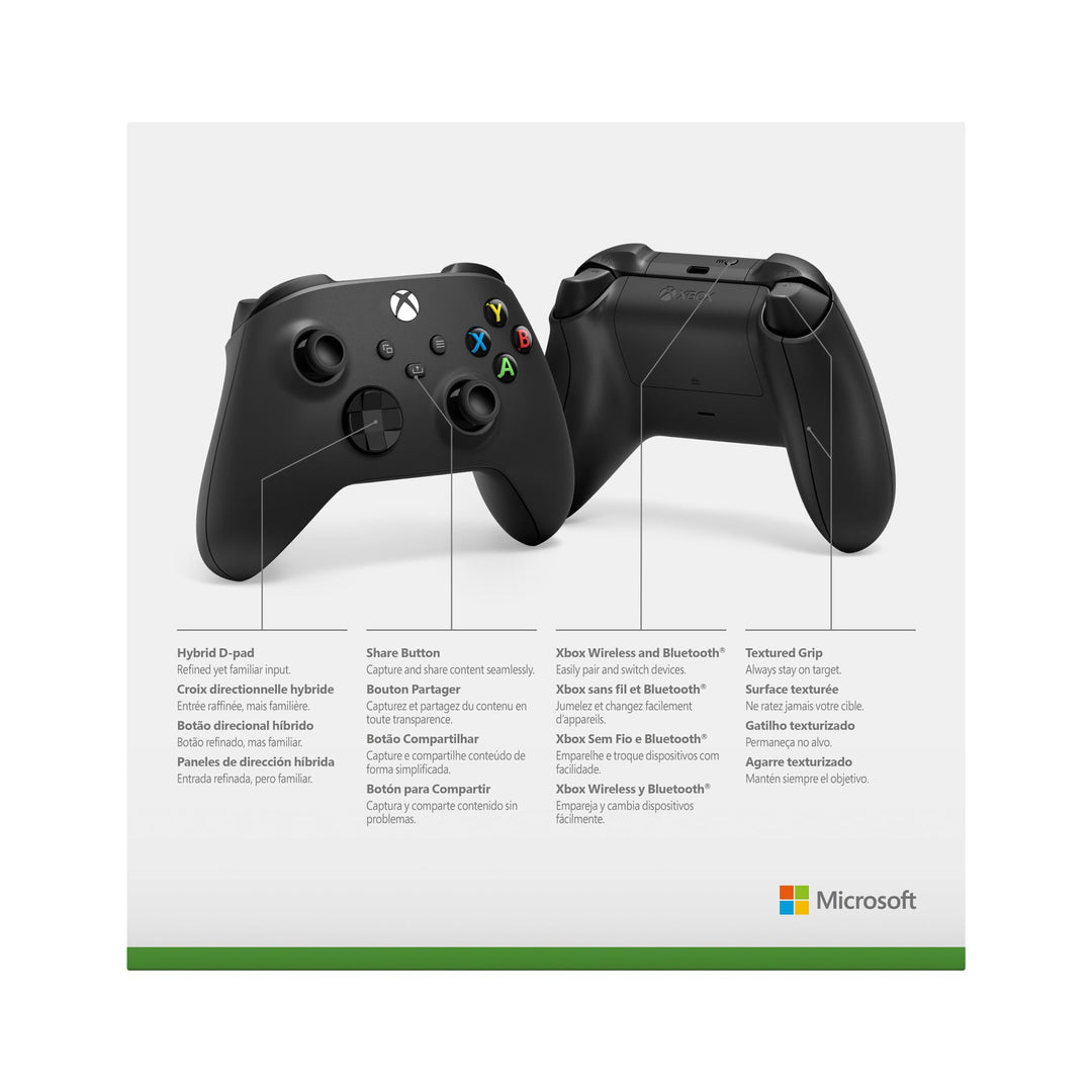 Xbox Wireless Controller – Carbon Black for Xbox Series X|S, Xbox One, Windows, and Android