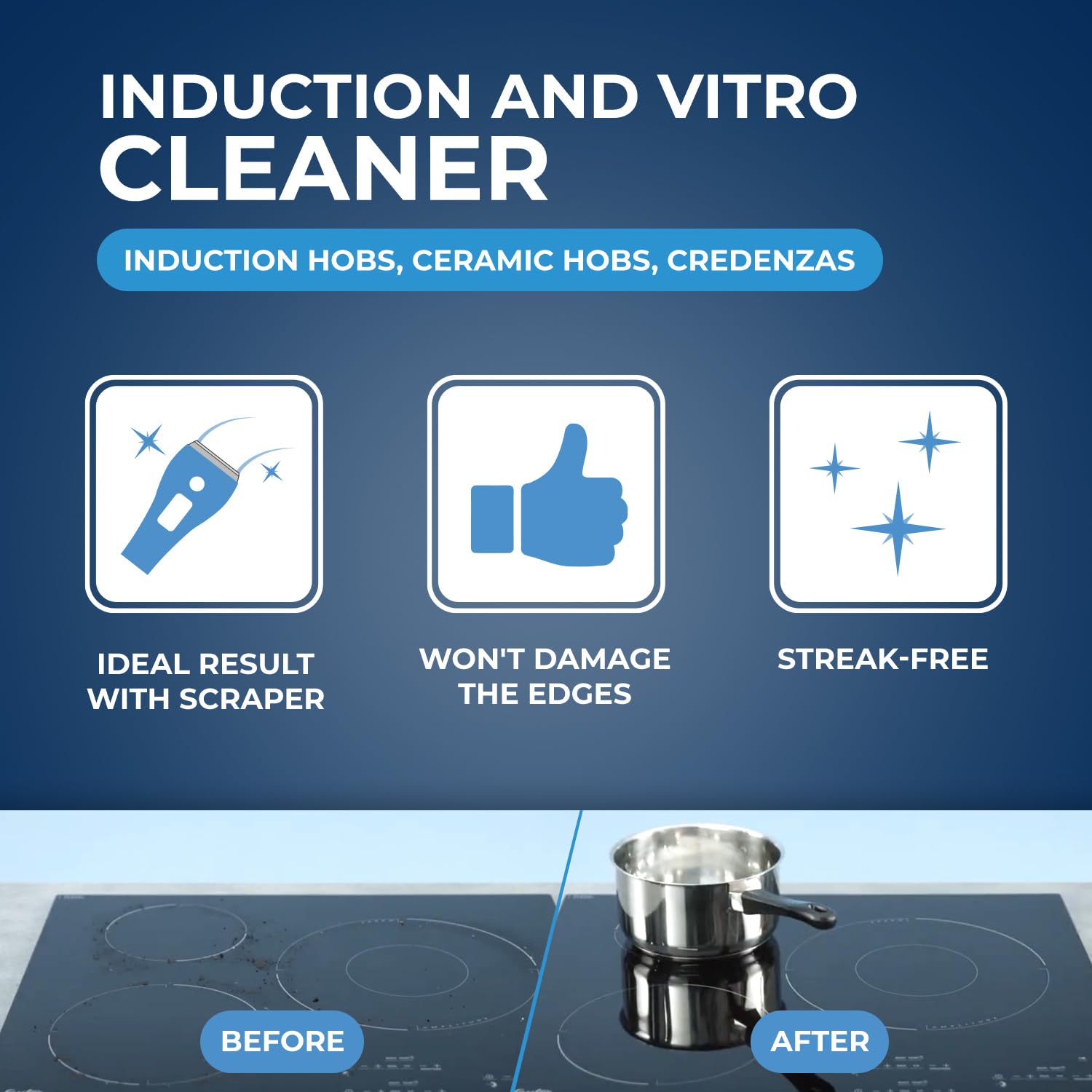 STARWAX Everyday Cleaner for Ceramic & Induction Hobs - 500ml Spray | Smear-Free Shine 3