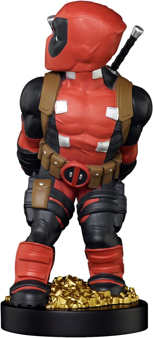 Marvel Deadpool Rear View Cable Guy - Controller & Phone Holder with Charging Cable