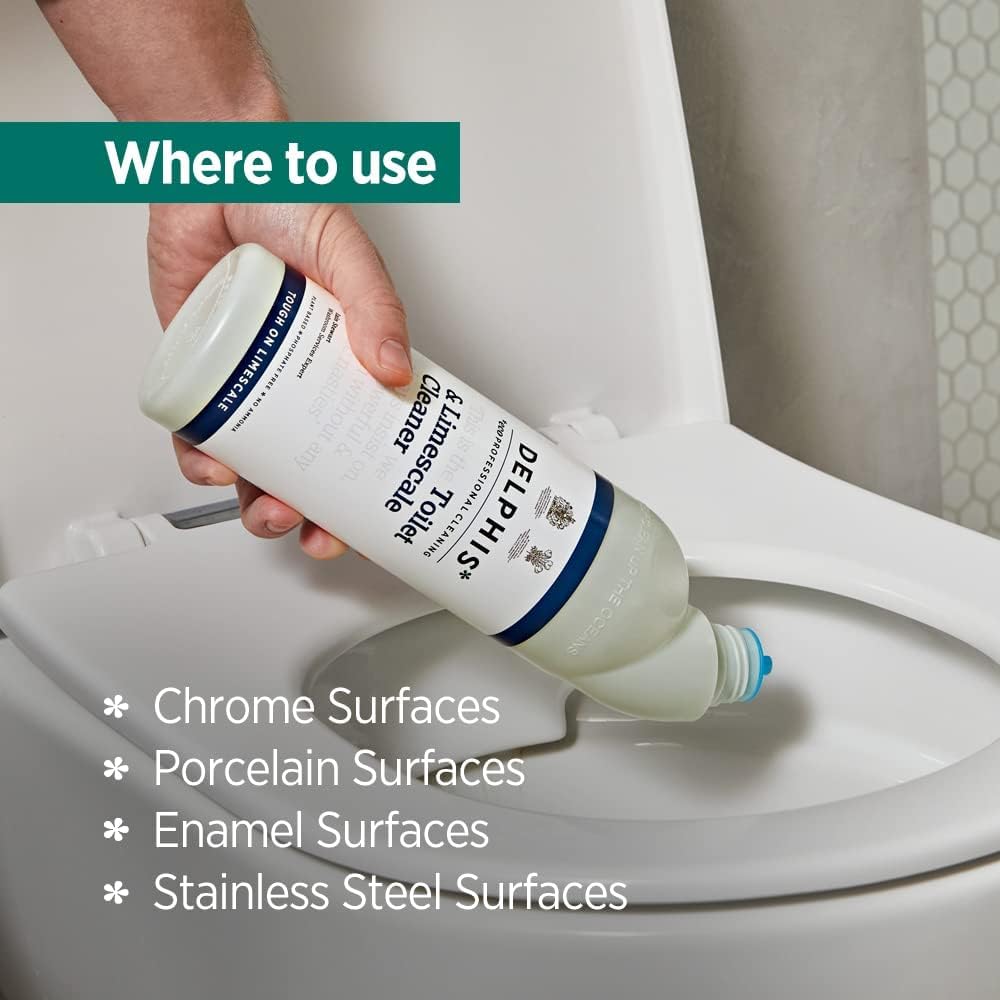 DELPHISECO Eco Toilet & Limescale Cleaner - 750ml Gel | Plant-Based Descaler 3