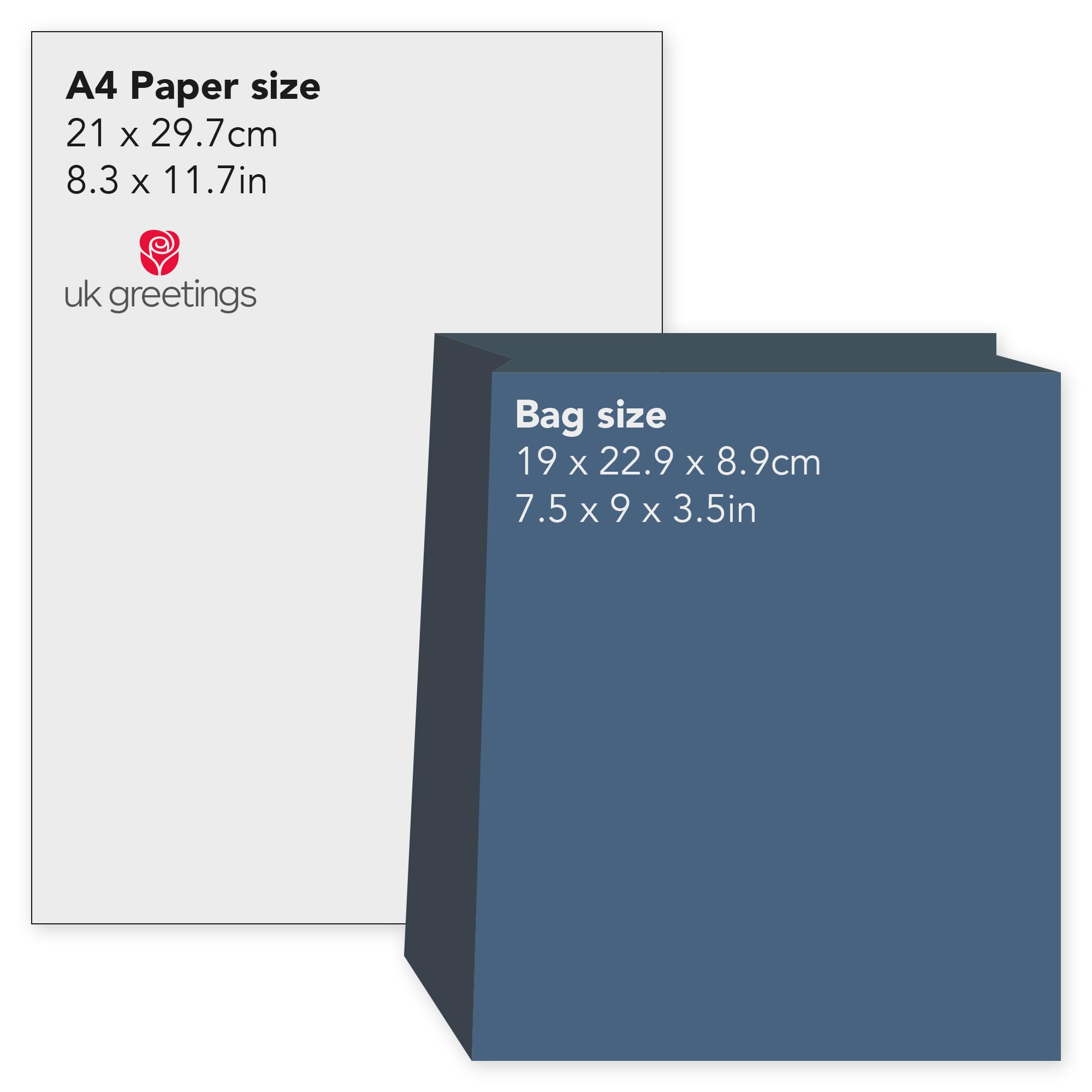 UK Greetings Medium Gift Bag - Floral Butterfly Design with Foil Accents | 22.8 x 19 cm 6