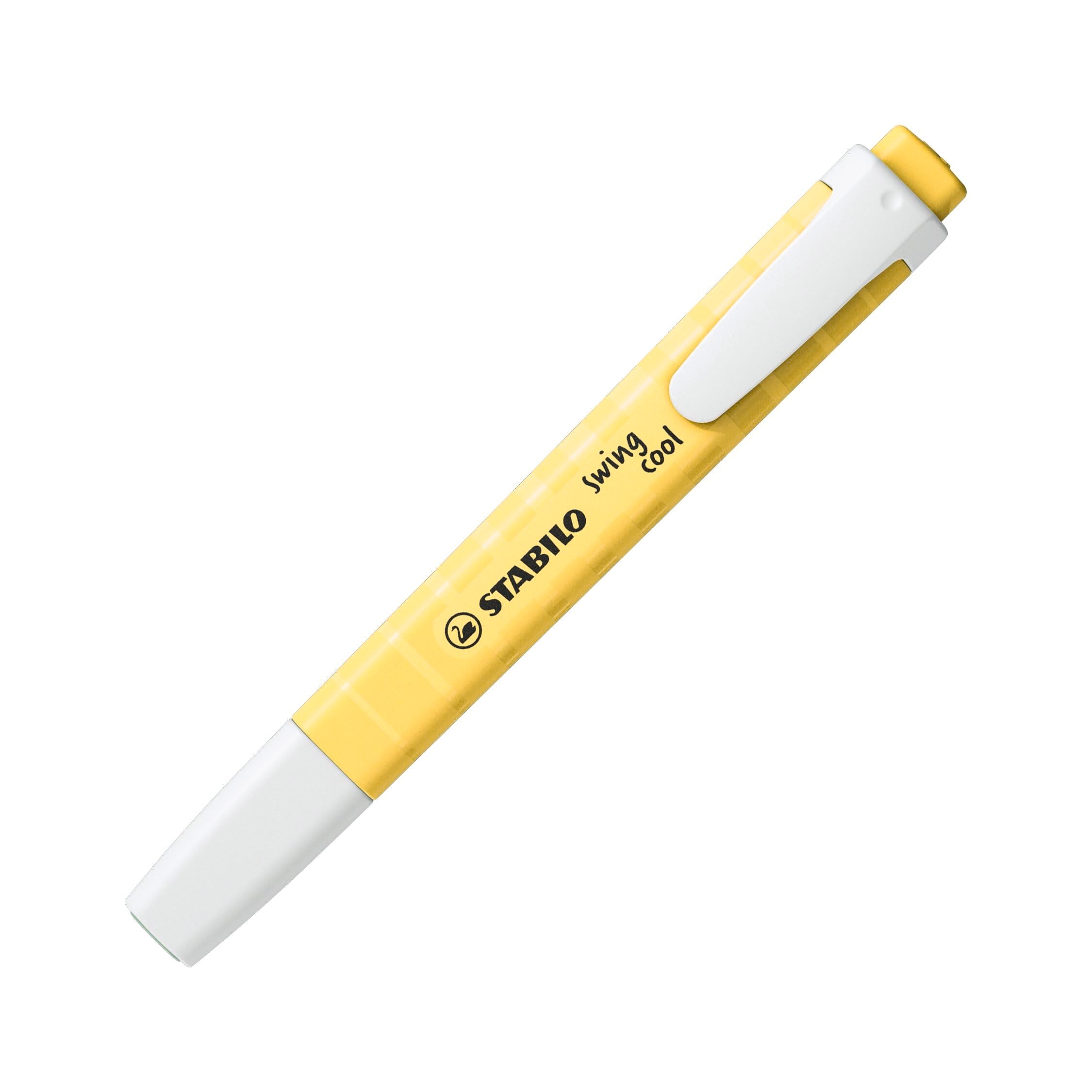 STABILO swing cool Pastel Highlighter - Pack of 6 Assorted Colours | 4 Hour Cap-Off Time | 1mm & 4mm Line Widths 2