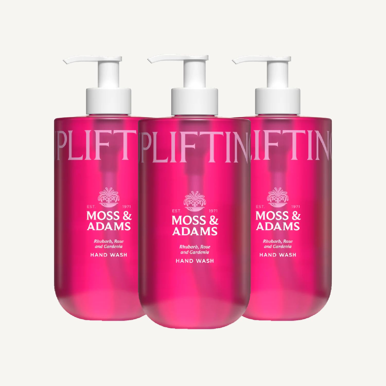 Moss & Adam Uplifting Hand Wash - Hydrating Formula with Vitamin B5 | Pack of 3, 400 ml Each 1