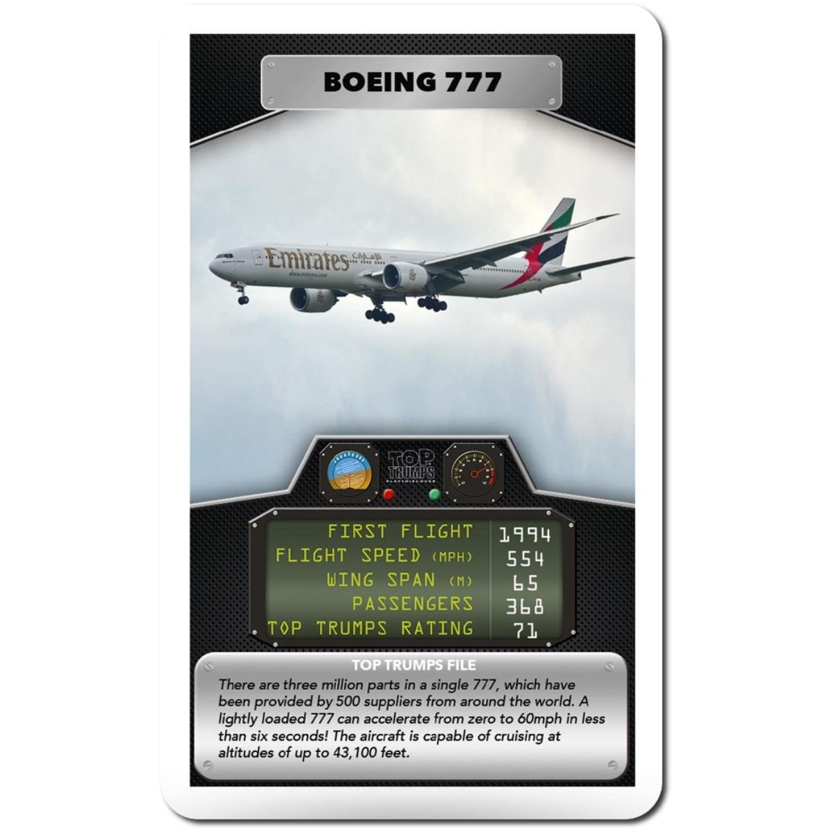 Top Trumps Passenger Planes Card Game | Educational Facts | Ages 6+ 3