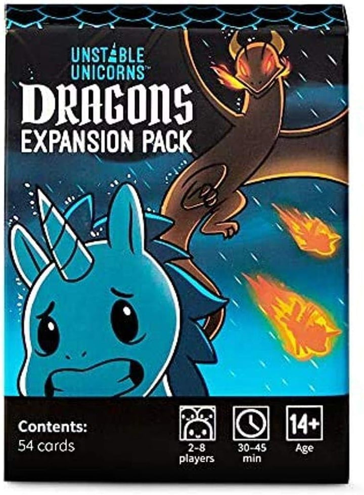 TeeTurtle | Unstable Unicorns Dragons Expansion Pack | Card Game | Ages 14+ | 2-
