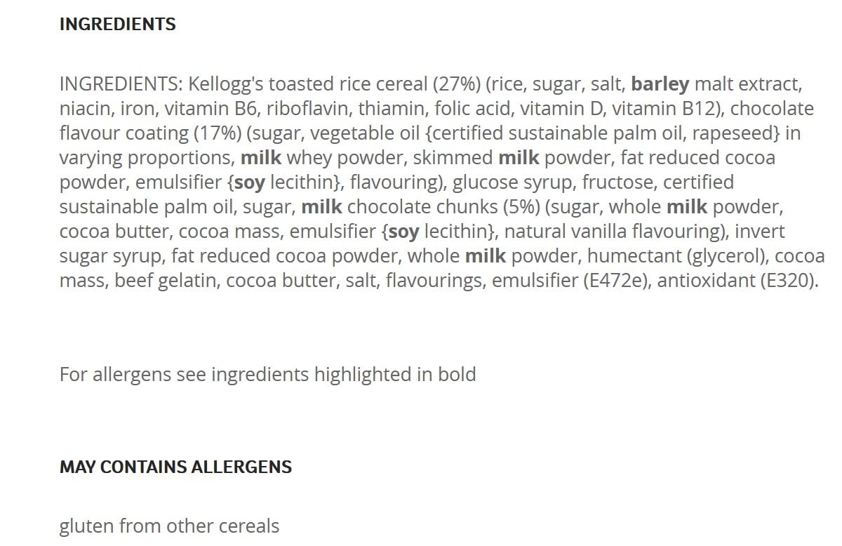 Kellogg's Rice Krispies Squares Delightfully Chocolatey Bar 30 x 36g 3