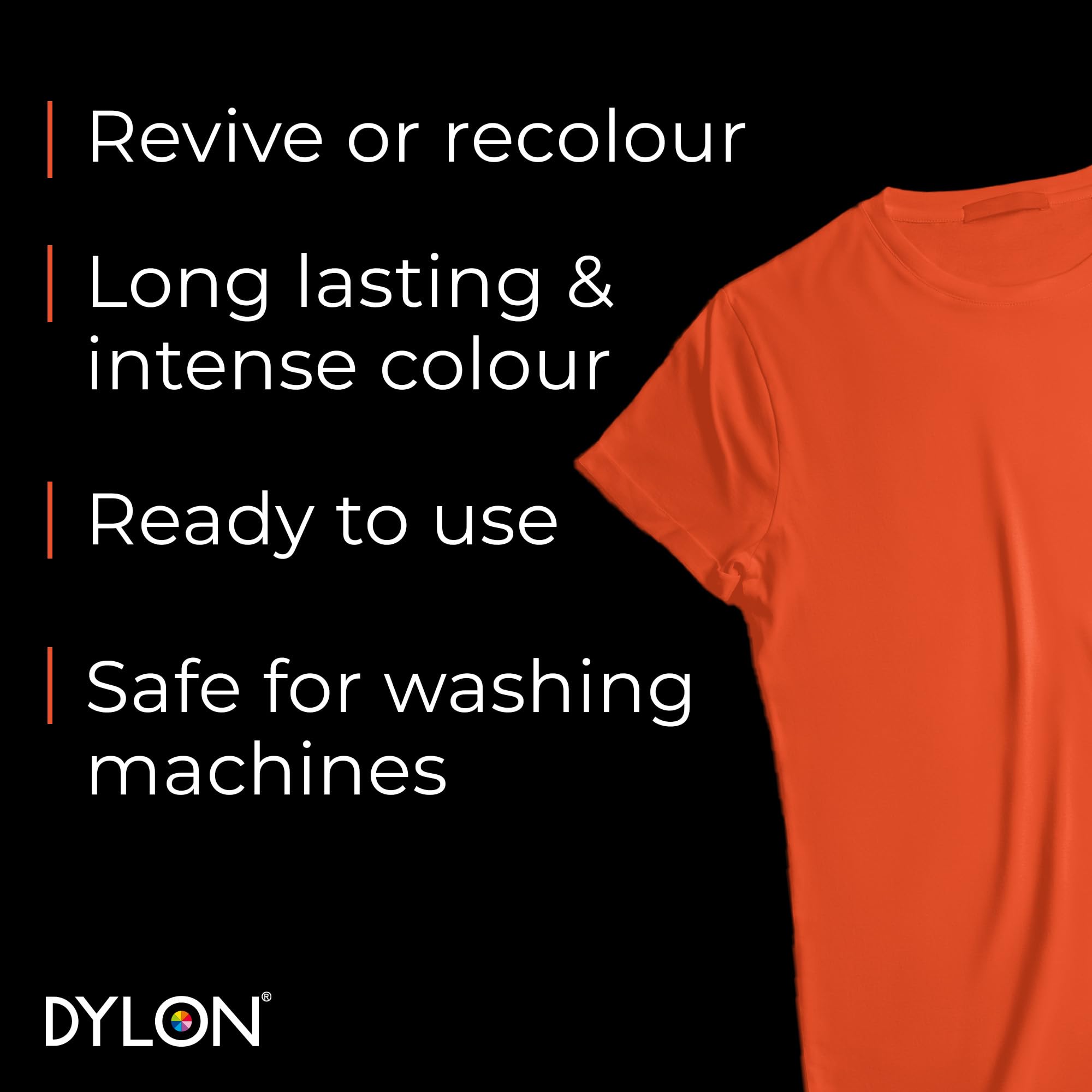 DYLON Washing Machine Fabric Dye Pod for Clothes & Soft Furnishings – Fresh Orange, 350g 8