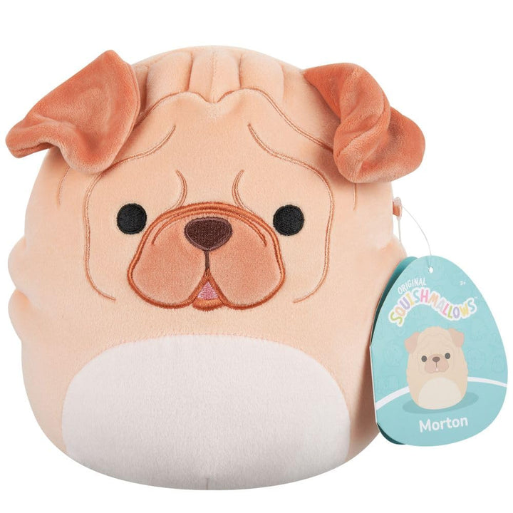 Squishmallows Morton the Brown Shar Pei Plush - Tan 7.5-Inch Stuffed Animal