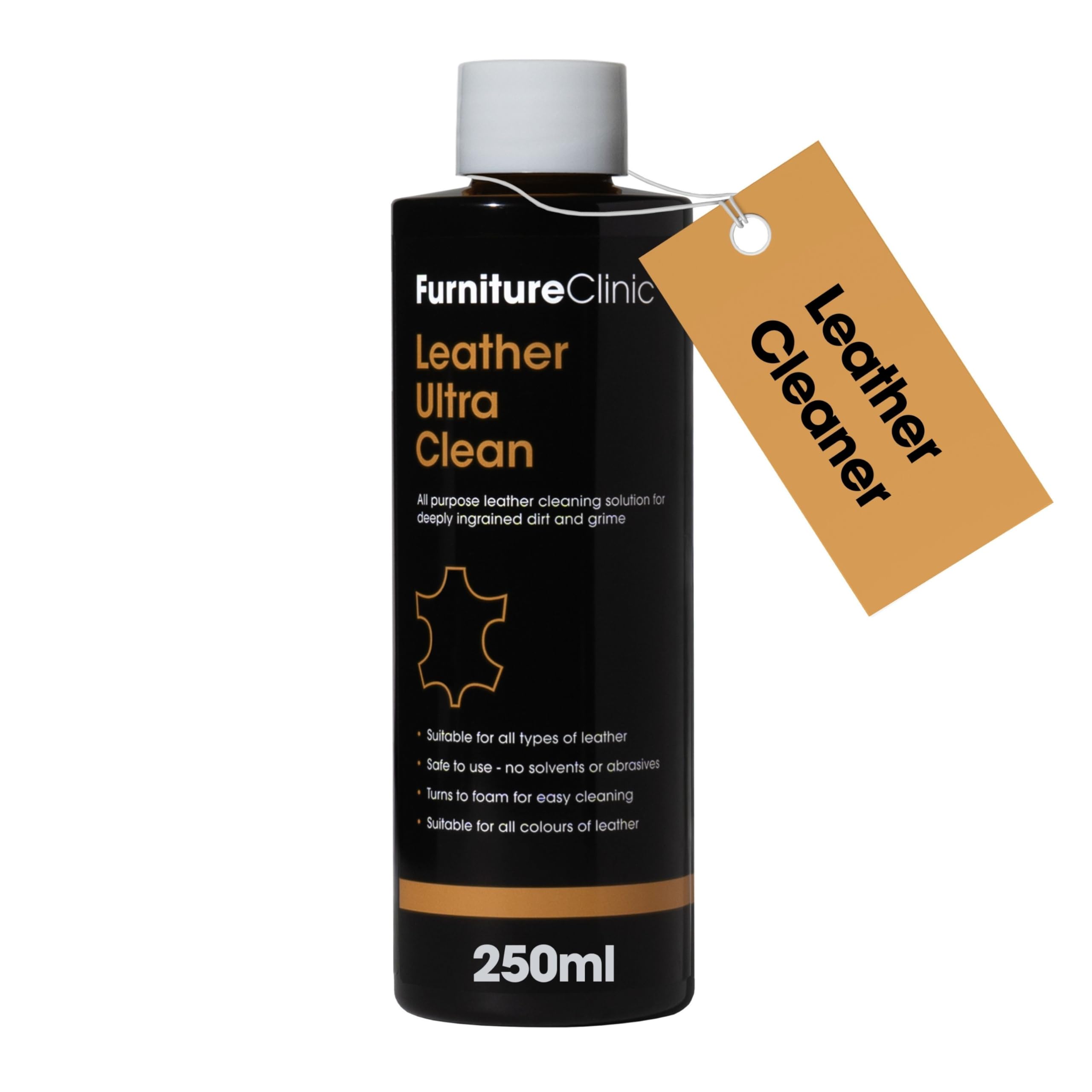 Furniture Clinic Leather Ultra Clean - Award-Winning Deep Cleaning for All Leather Types | 250ml 1